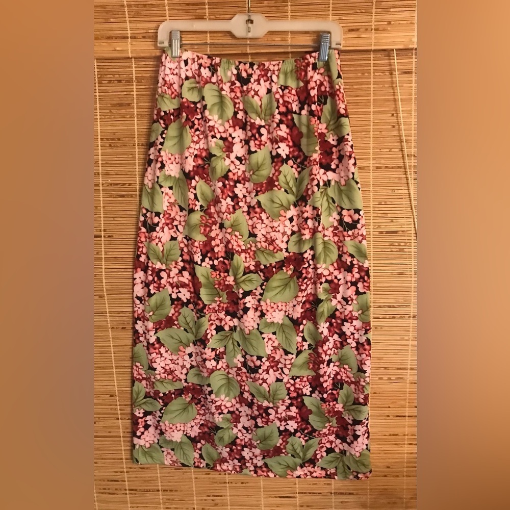 KB and Company Long Floral Skirt Size XL